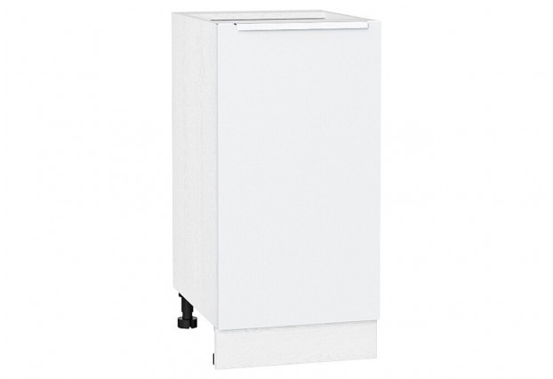 Шкаф нижний с 1-ой дверцей Фьюжн Silky White / Белый 40 х 48 х 81,6 см