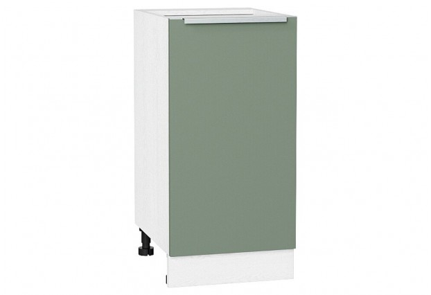 Шкаф нижний с 1-ой дверцей Фьюжн Silky Mint / Белый 40 х 48 х 81,6 см