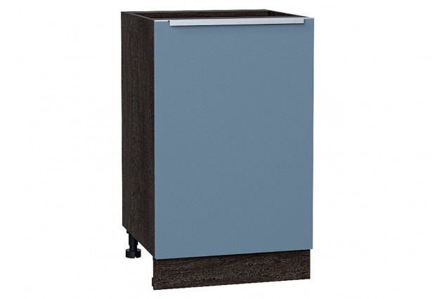 Шкаф нижний с 1-ой дверцей Фьюжн Silky Blue / Graphite 50 х 48 х 81,6 см