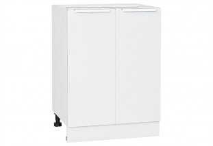 Шкаф нижний с 2-мя дверцами Фьюжн Silky White / Белый 60 х 48 х 81,6 см