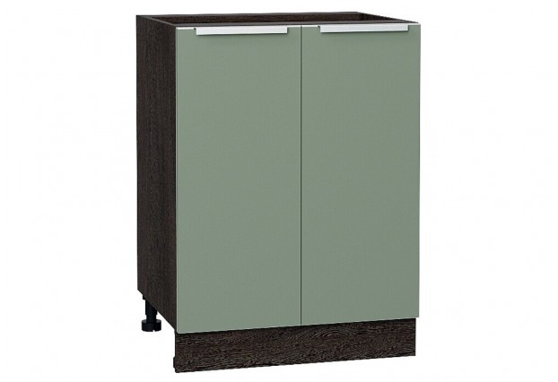 Шкаф нижний с 2-мя дверцами Фьюжн Silky Mint / Graphite 60 х 48 х 81,6 см