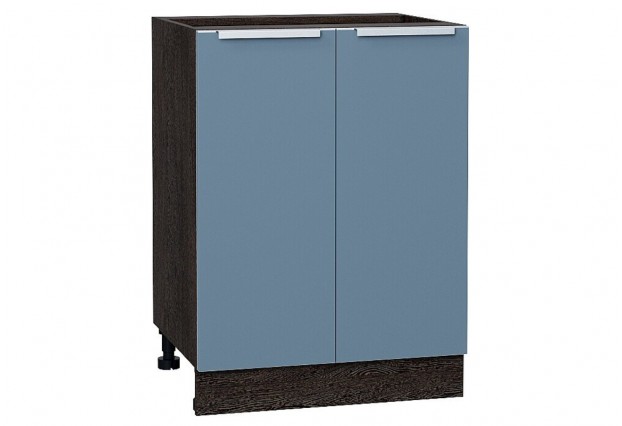 Шкаф нижний с 2-мя дверцами Фьюжн Silky Blue / Graphite 60 х 48 х 81,6 см
