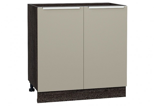 Шкаф нижний с 2-мя дверцами Фьюжн Silky Grey / Graphite 80 х 48 х 81,6 см