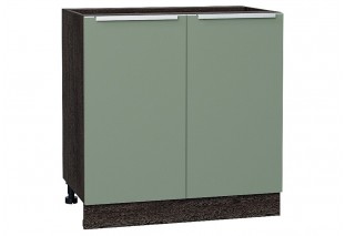 Шкаф нижний с 2-мя дверцами Фьюжн Silky Mint / Graphite 80 х 48 х 81,6 см