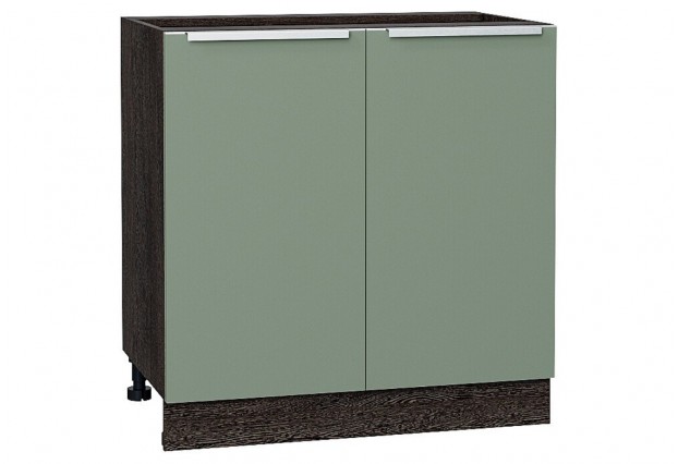 Шкаф нижний с 2-мя дверцами Фьюжн Silky Mint / Graphite 80 х 48 х 81,6 см