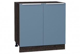 Шкаф нижний с 2-мя дверцами Фьюжн Silky Blue / Graphite 80 х 48 х 81,6 см