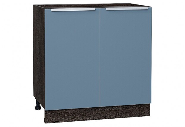 Шкаф нижний с 2-мя дверцами Фьюжн Silky Blue / Graphite 80 х 48 х 81,6 см