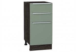 Шкаф нижний с 3-мя ящиками Фьюжн Silky Mint / Graphite 40 х 48 х 81,6 см