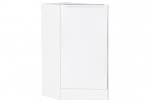 Шкаф нижний торцевой Фьюжн Silky White / Белый 29,6 х 55,4 х 81,6 см