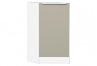Шкаф нижний торцевой Фьюжн Silky Grey / Белый 29,6 х 55,4 х 81,6 см