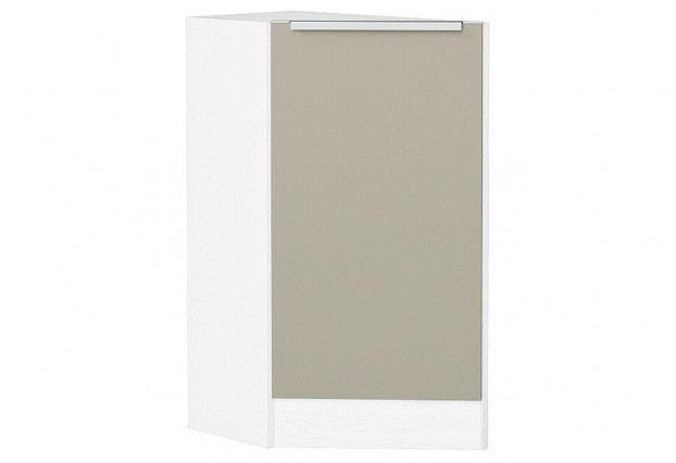 Шкаф нижний торцевой Фьюжн Silky Grey / Белый 29,6 х 55,4 х 81,6 см