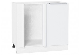 Шкаф нижний угловой Фьюжн Silky White / Белый 89 х 48 х 81,6 см