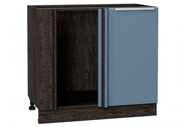 Шкаф нижний угловой Фьюжн Silky Blue / Graphite 89 х 48 х 81,6 см