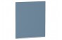 Шкаф пенал с 1-ой дверцей и ящиком под технику Фьюжн Silky Blue / Белый 60 х 57,6 х 213,2 см