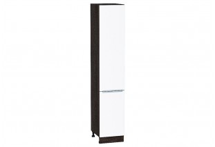 Шкаф пенал с 2-мя дверцами Фьюжн Silky White / Graphite 40 х 57,6 х 213,2 см