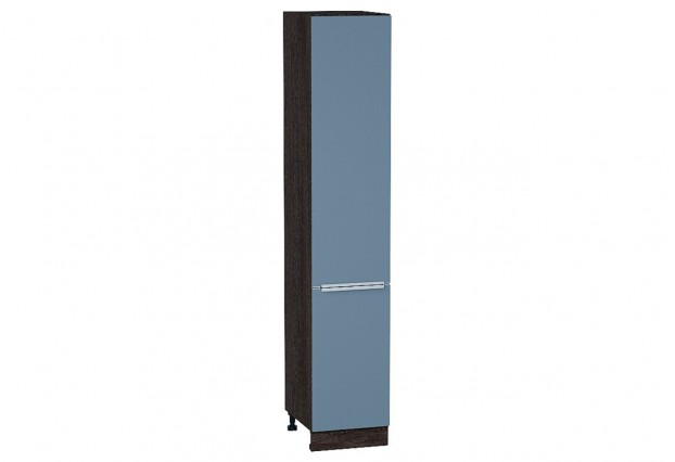 Шкаф пенал с 2-мя дверцами Фьюжн Silky Blue / Graphite 40 х 57,6 х 213,2 см