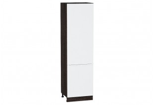 Шкаф пенал с 2-мя дверцами Фьюжн Silky White / Graphite 60 х 57,6 х 213,2 см