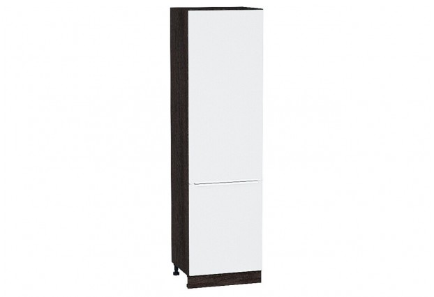 Шкаф пенал с 2-мя дверцами Фьюжн Silky White / Graphite 60 х 57,6 х 213,2 см