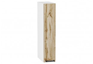 Шкаф верхний бутылочница Флэт Wotan Oak 2S / Белый 15 х 31,8 х 71,6 см