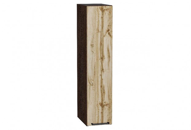 Шкаф верхний бутылочница Флэт Wotan Oak 2S / Graphite 20 х 31,8 х 92 см