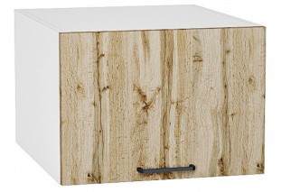 Шкаф верхний горизонтальный глубокий Флэт Wotan Oak 2S / Белый 50 х 57,4 х 35,8 см