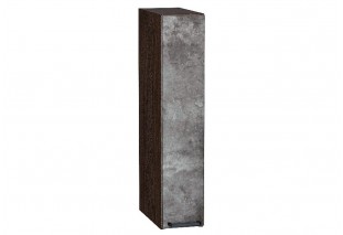 Шкаф верхний бутылочница Флэт Temple Stone 2S / Graphite 15 х 31,8 х 71,6 см