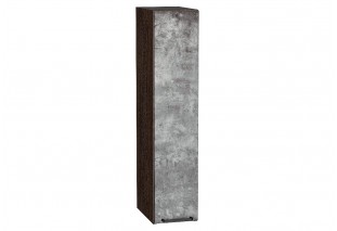 Шкаф верхний бутылочница Флэт Temple Stone 2S / Graphite 20 х 31,8 х 92 см