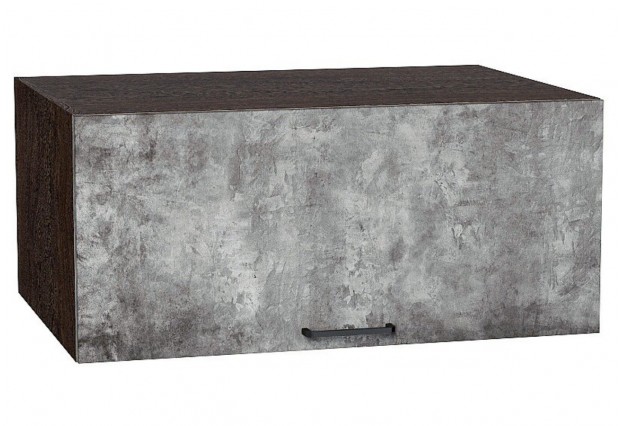 Шкаф верхний горизонтальный глубокий Флэт Temple Stone 2S / Graphite 80 х 57,4 х 35,8 см