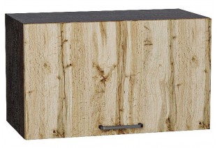 Шкаф верхний горизонтальный Флэт Wotan Oak 2S / Graphite 60 х 31,8 х 35,8 см