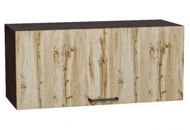 Шкаф верхний горизонтальный Флэт Wotan Oak 2S / Graphite 80 х 31,8 х 35,8 см
