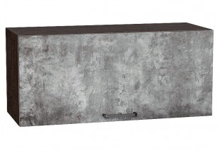 Шкаф верхний горизонтальный Флэт Temple Stone 2S / Graphite 80 х 31,8 х 35,8 см