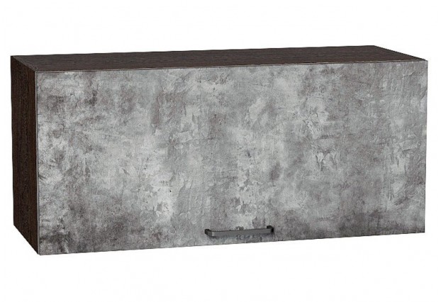 Шкаф верхний горизонтальный Флэт Temple Stone 2S / Graphite 80 х 31,8 х 35,8 см