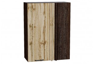 Шкаф верхний прямой угловой Флэт Wotan Oak 2S / Graphite 69 х 34,5 х 92 см
