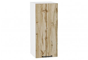 Шкаф верхний с 1-ой дверцей Флэт Wotan Oak 2S / Белый 30 х 31,8 х 71,6 см