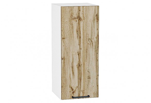 Шкаф верхний с 1-ой дверцей Флэт Wotan Oak 2S / Белый 30 х 31,8 х 71,6 см