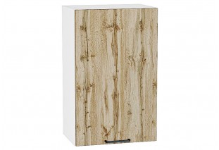 Шкаф верхний с 1-ой дверцей Флэт Wotan Oak 2S / Белый 45 х 31,8 х 71,6 см