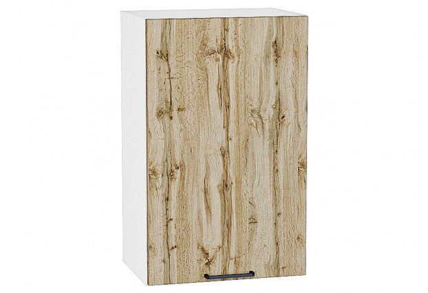 Шкаф верхний с 1-ой дверцей Флэт Wotan Oak 2S / Белый 45 х 31,8 х 71,6 см