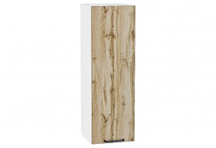 Шкаф верхний с 1-ой дверцей Флэт Wotan Oak 2S / Белый 30 х 31,8 х 92 см