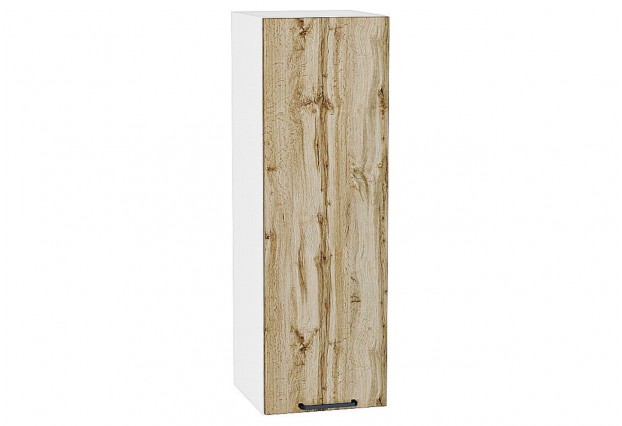 Шкаф верхний с 1-ой дверцей Флэт Wotan Oak 2S / Белый 30 х 31,8 х 92 см