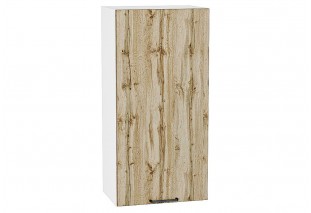 Шкаф верхний с 1-ой дверцей Флэт Wotan Oak 2S / Белый 50 х 31,8 х 92 см