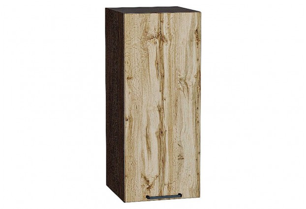 Шкаф верхний с 1-ой дверцей Флэт Wotan Oak 2S / Graphite 30 х 31,8 х 71,6 см