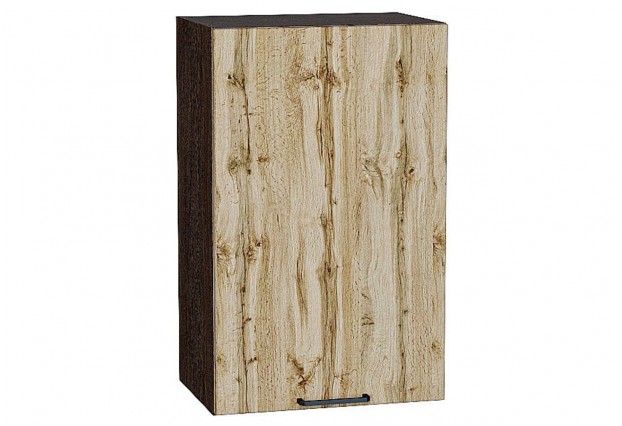Шкаф верхний с 1-ой дверцей Флэт Wotan Oak 2S / Graphite 45 х 31,8 х 71,6 см