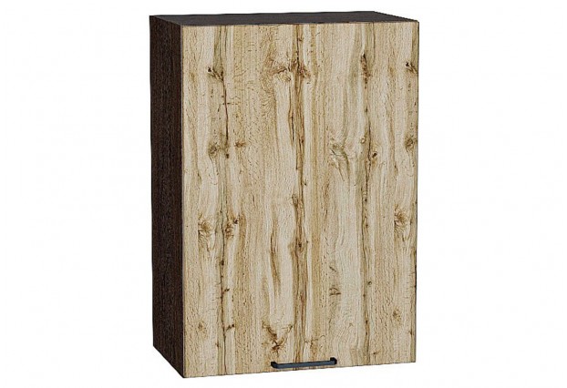 Шкаф верхний с 1-ой дверцей Флэт Wotan Oak 2S / Graphite 50 х 31,8 х 71,6 см