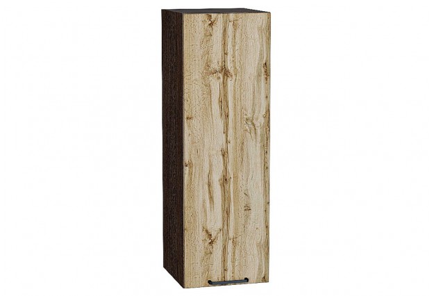 Шкаф верхний с 1-ой дверцей Флэт Wotan Oak 2S / Graphite 30 х 31,8 х 92 см