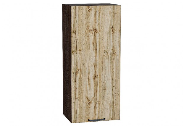 Шкаф верхний с 1-ой дверцей Флэт Wotan Oak 2S / Graphite 40 х 31,8 х 92 см