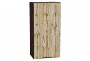 Шкаф верхний с 1-ой дверцей Флэт Wotan Oak 2S / Graphite 45 х 31,8 х 92 см