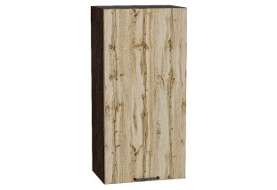 Шкаф верхний с 1-ой дверцей Флэт Wotan Oak 2S / Graphite 50 х 31,8 х 92 см