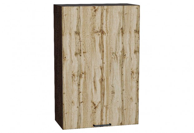 Шкаф верхний с 1-ой дверцей Флэт Wotan Oak 2S / Graphite 60 х 31,8 х 92 см