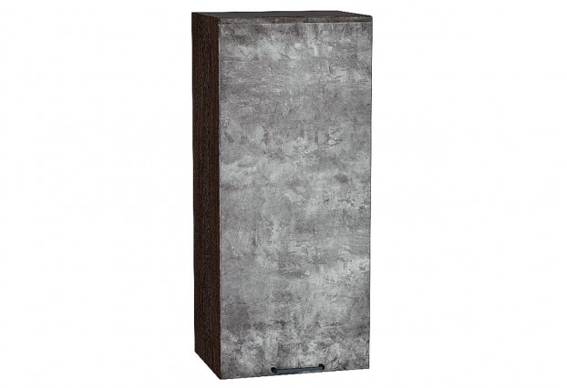 Шкаф верхний с 1-ой дверцей Флэт Temple Stone 2S / Graphite 40 х 31,8 х 92 см