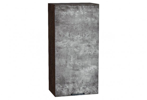 Шкаф верхний с 1-ой дверцей Флэт Temple Stone 2S / Graphite 45 х 31,8 х 92 см
